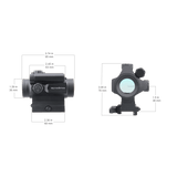 Vector Optics Lunetă Nautilus 1x30 Reticul Dublu red dot 