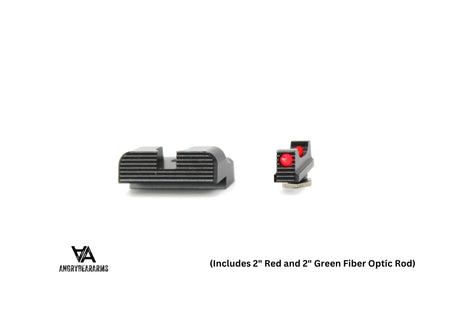 Glock [G17, G19, G26 & other] low sport sights with fiber optics