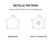 Vector Optics Lunetă Nautilus 1x30 Reticul Dublu red dot 