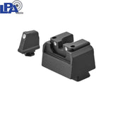 Sig Sauer P220, P226, P229, P320 & P365 Optics Ready set de vizor semi-reglabil | cu puncte albe 