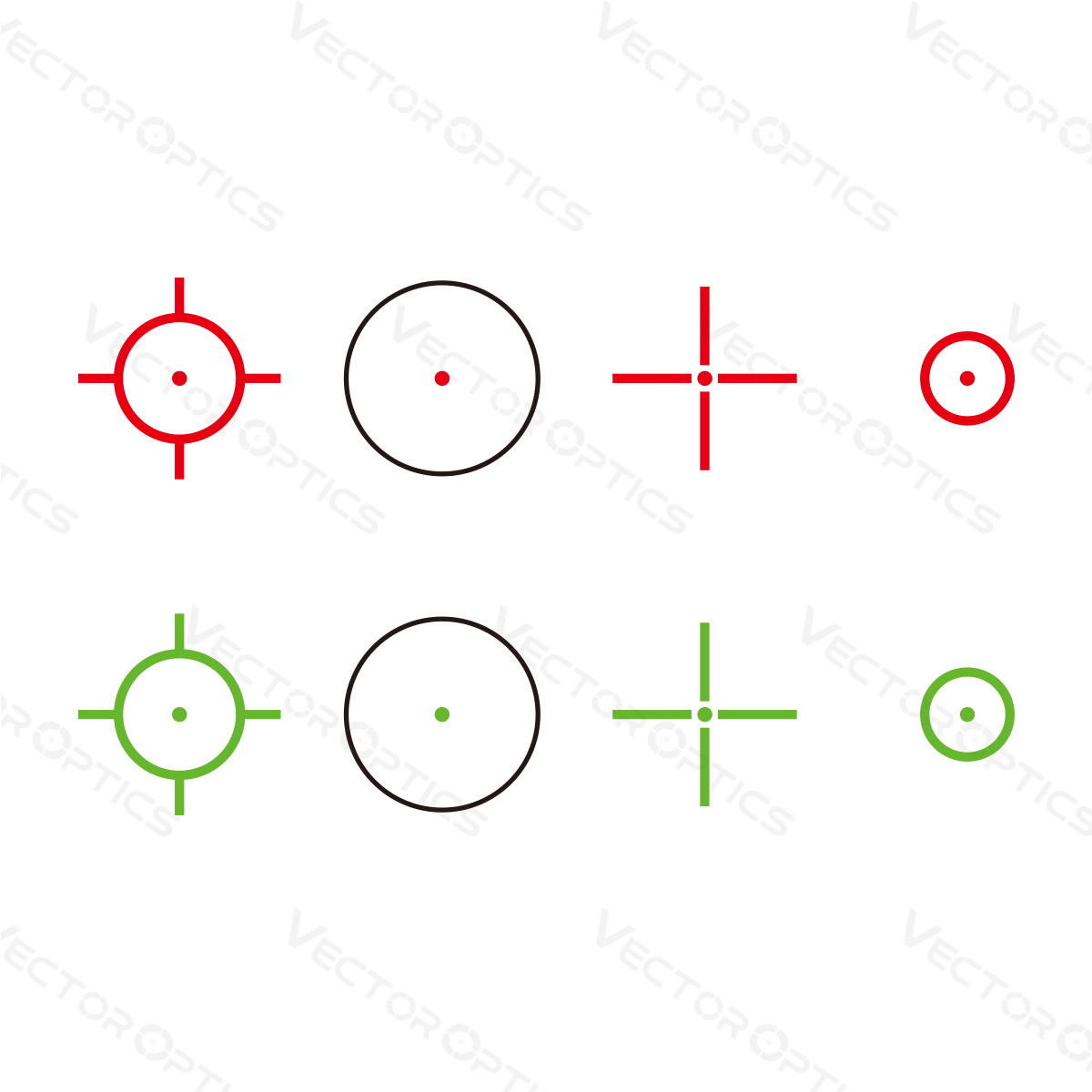 Vector Optics Omega 23x33 Vizor Reflex cu Patru Reticule red dot 