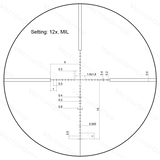 Vector Optics Veyron 3-12x44 SFP compact lunetă 