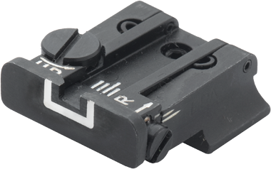 Walther P99, PPQ, PPQ M2 vizor spate reglabil | cu linii albe 