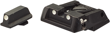 Set de vizor reglabil Walther Q4 SF OR & Q5 Match SF | cu puncte albe 