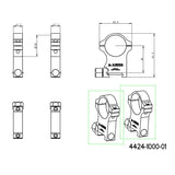 30mm inele montare luneta | Bază Picatinny cu piuliță cu șurub 