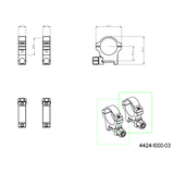 30mm inele montare luneta | Bază Picatinny cu piuliță cu șurub 